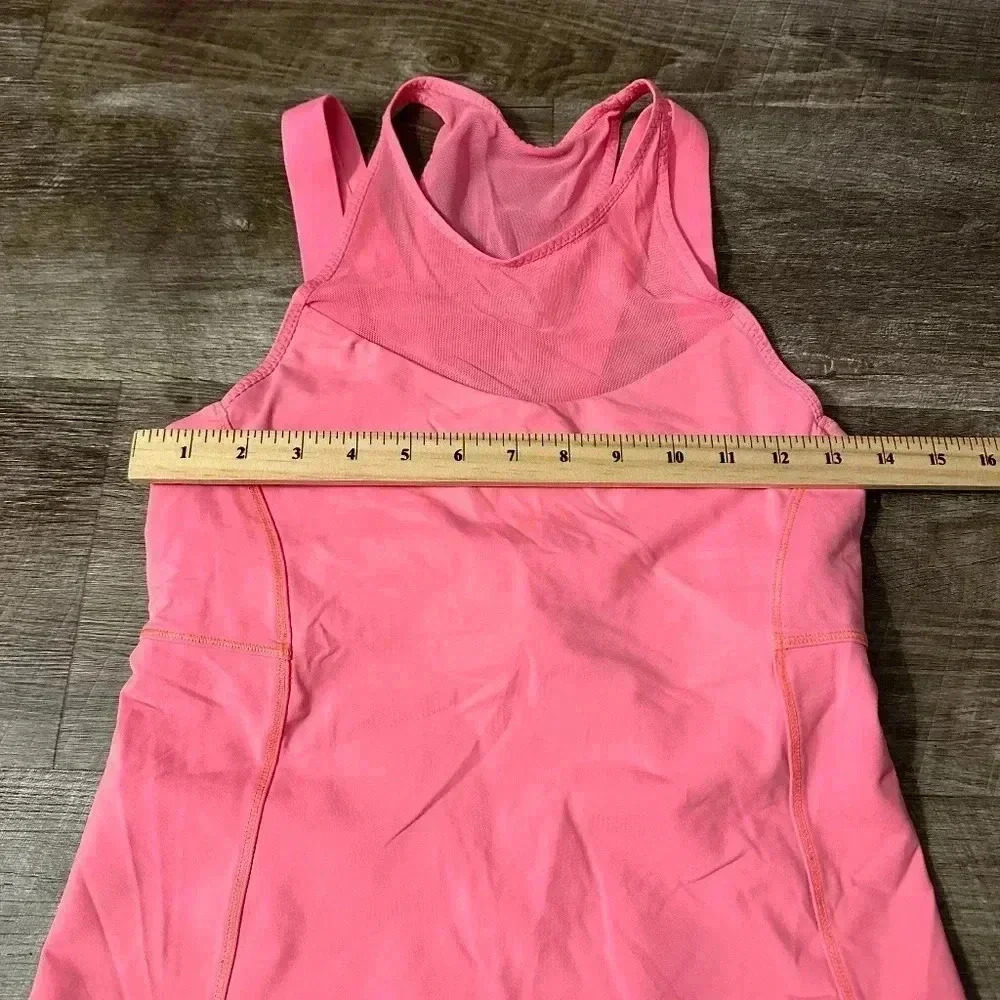 Lululemon Coral High Neck Mesh Tank size 6 - Picture 3 of 5